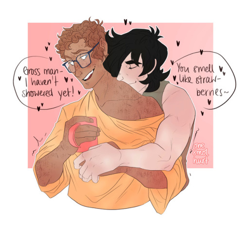 onesmolhurt - I saw two curly-haired-and-wearing-glasses-Lances...