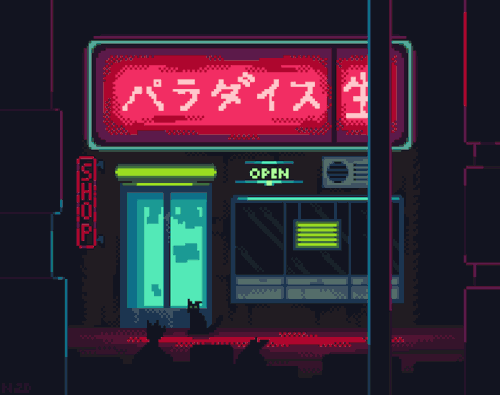 norma2d:Late night shop