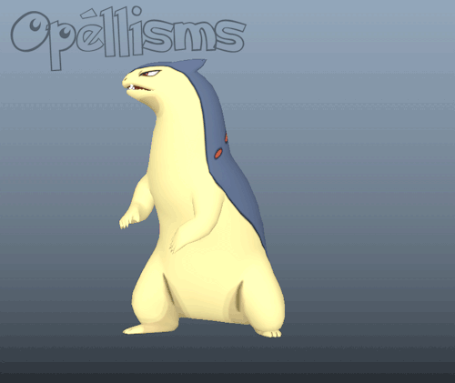 opellisms - A buddy requested Typhlosion, so here it is. Rigged...