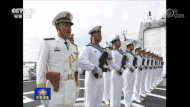 中国海軍 観艦式  過去最大規模
