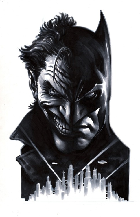 comicartgallery - Batman, Joker by Eddy Barrows