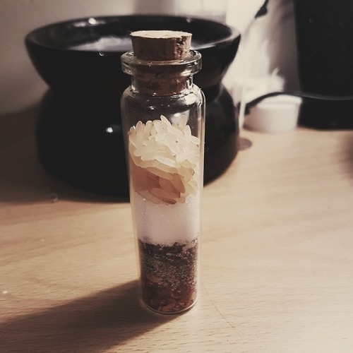 catholicismandcrystals - My first spell jar of the year!I had a...