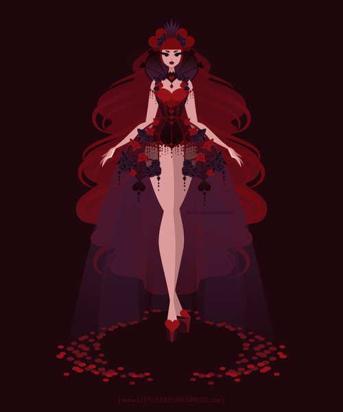My Queen of Hearts for the Character Design Challenge....