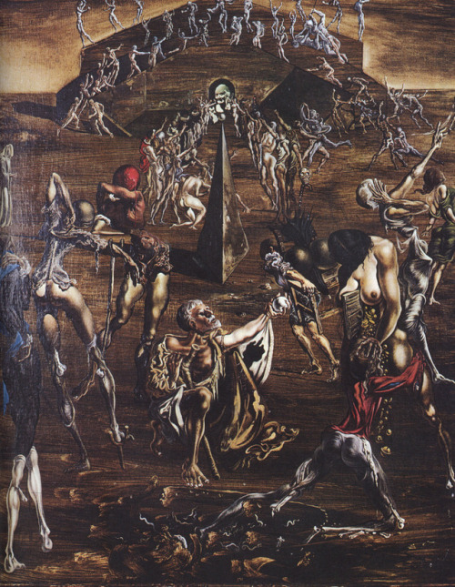 surrealism-love - Resurrection of the Flesh, 1945, Salvador Dali