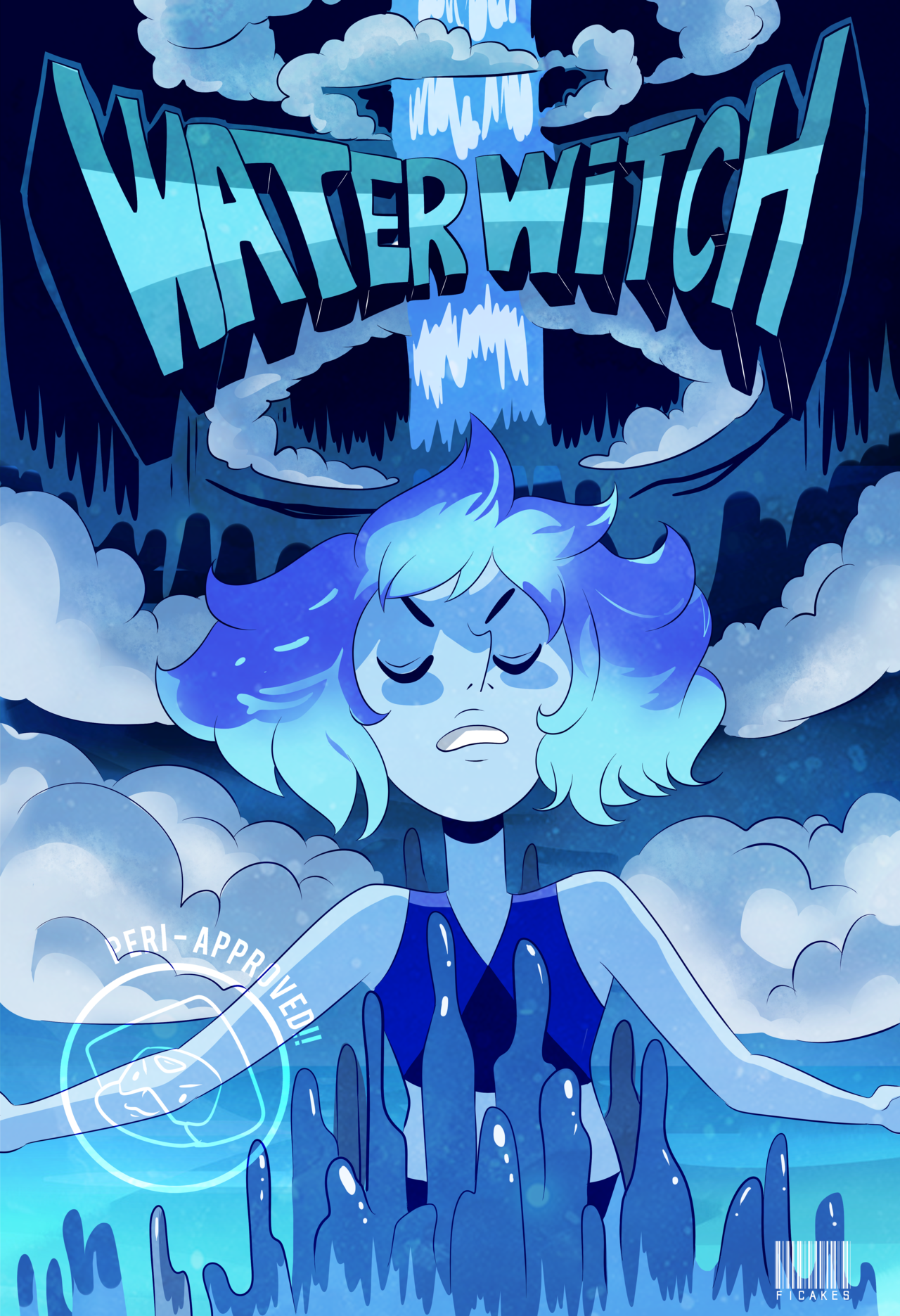 I did my own re-endition of the water witch poster that Greg made for the Lapis Lazuli episode way back in Season 1