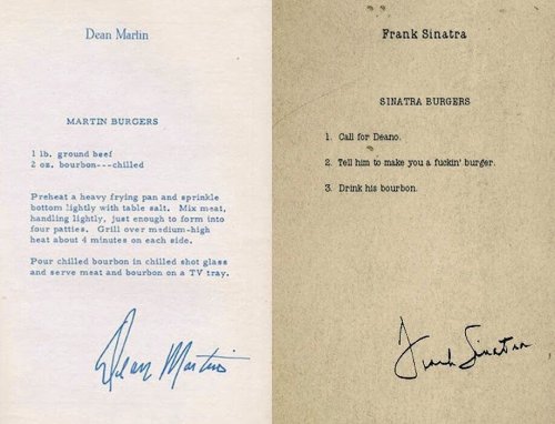 themaninthegreenshirt - Burger recipes from Dean Martin and Frank...