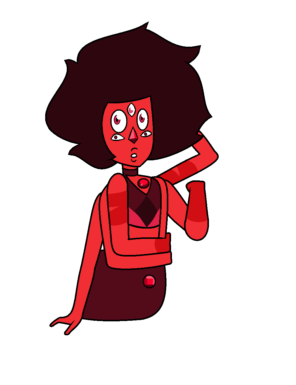 Anonymous said: Malachite and Rhodonite? Answer: Alacranite (This is pretty old and her body isn’t completed)