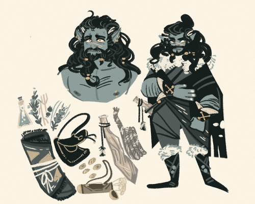 osteophagy - Harper! Big gentle Firbolg exiled from his home...