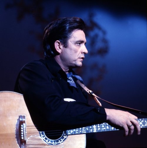 johnnycashinfocenter - Cash during the taping of The Johnny Cash...