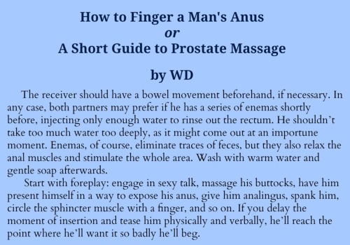 mascrawfreak - mascrawfreak - Guide to prostate milking. ...