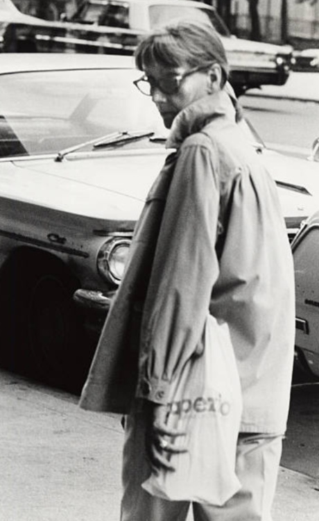 christopherbarnard - Garbo with a Capezio bag on 52nd St., 1969 