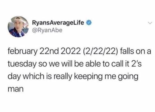 whitepeopletwitter - Is everyone ready for 2’s day?!