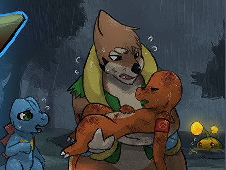 haychelda - New page for our PMD comic~ Click...