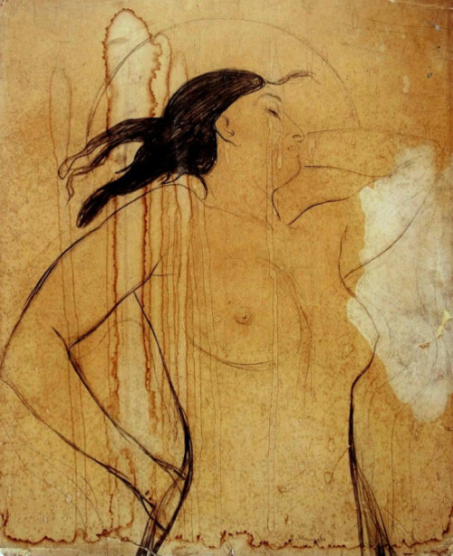 24hoursinthelifeofawoman - Edvard Munch. Study for Madonna 1894