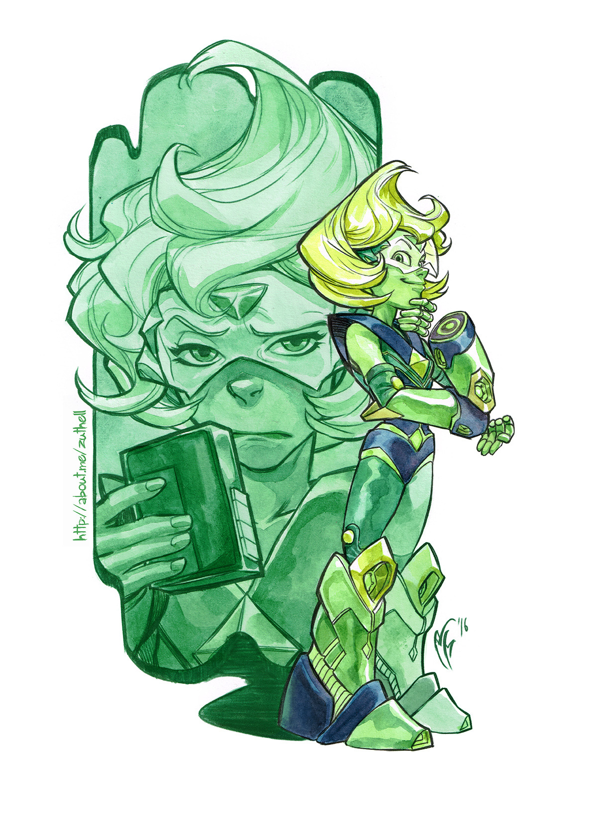 Next one! Peridot is painted… YOU CLODS!