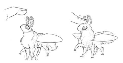tablecanon - threefeline - some more mothsteed doodles, this time...