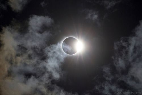just–space:Diamond Ring in a Cloudy Sky : As the...