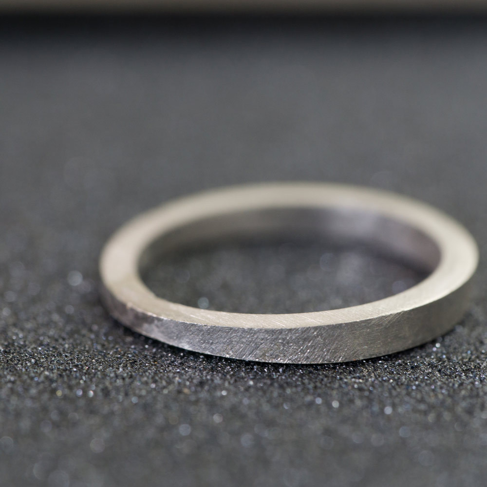 マリッジリングの制作風景　プラチナリング　屋久島でつくる結婚指輪
