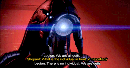 garrus:Before it sacrificed itself, Legion referred to itself...