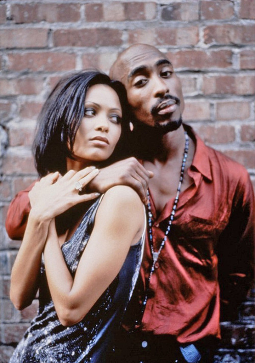 twixnmix - Tupac Shakur and Thandie Newton on the set of...