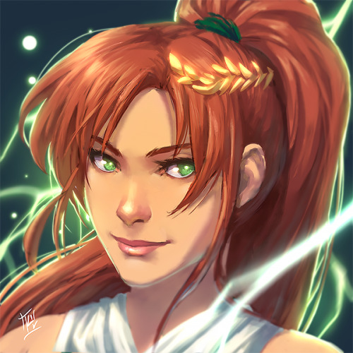 Makoto Kino/Sailor Jupiter. Wanted to try a different method...