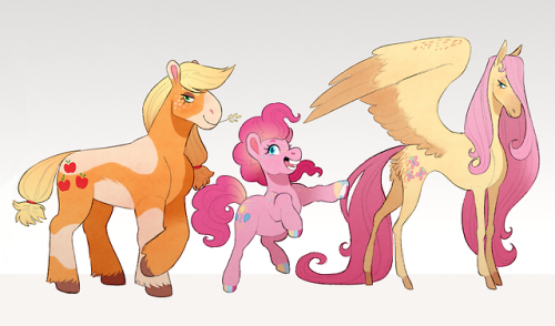 My take on the mane 6! I’ve never drawn them all together, so...