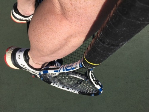 Three hours of tennis today.