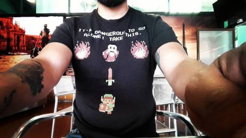 Never go outside without your sword.T-shirt of the day. (en...