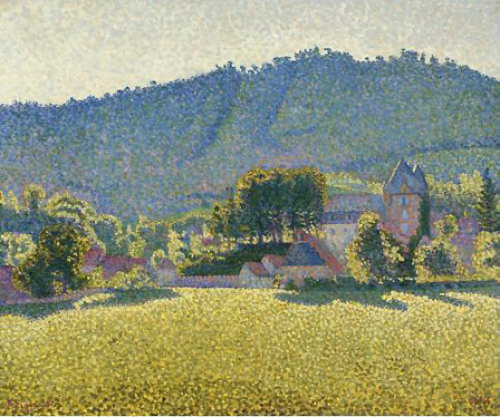 artist-signac - Comblat and the valley of the Cere, Paul Signac