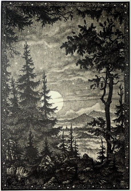 windypoplarsroom - Hermann Wöhler“The Moon has Risen” (1926)