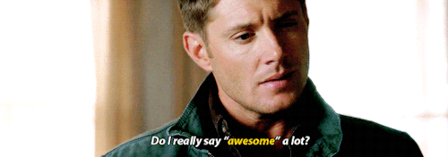 thewinchesterdaily - Dean meme - quote → Awesome 