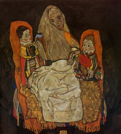 psychoactivelectricity - Egon Schiele Mother with Two...