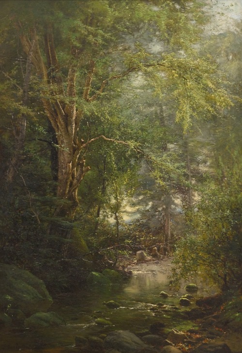 elfwud:In the Woods - Arthur Parton (1842 - 1914)
