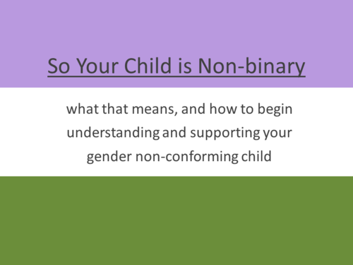 Options for non gender binary pronouns to address students