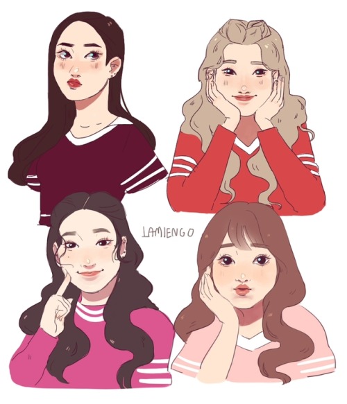 corgigane:self indulgent study of loona’s faces just because...