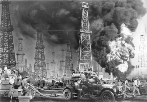 semioticapocalypse - Anonymous. Oil well fire. Southern...