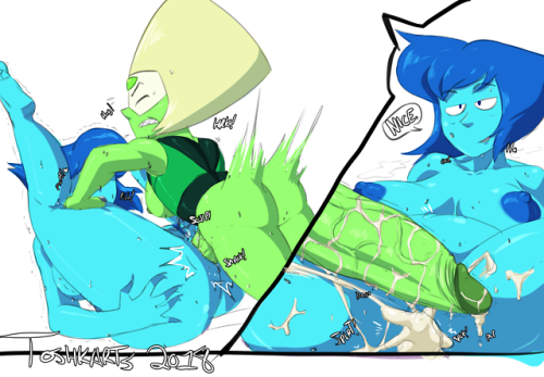 toshkarts - (Futa)PeridotX(Thicc)LapisCommissioned by anonymous....