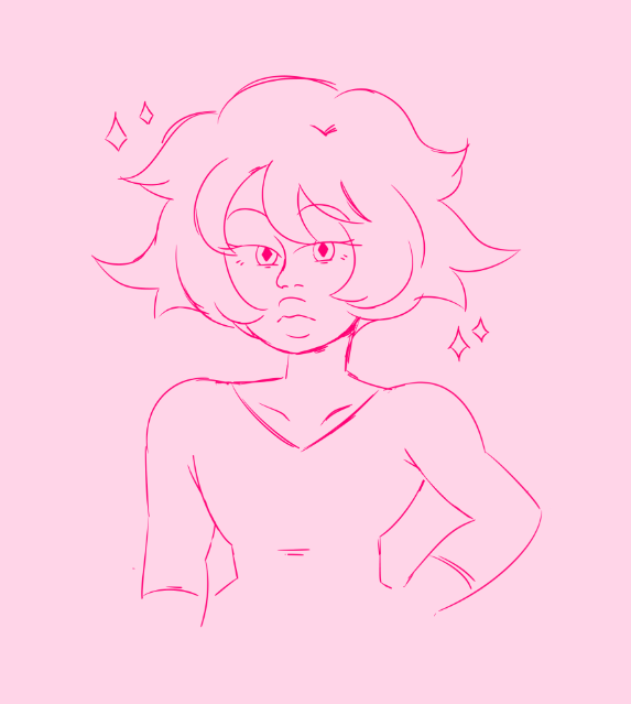 Some pink diamond sketches, her reveal really surprised me!!