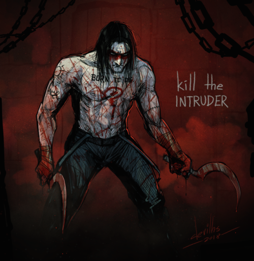 The Intruder, my version of the main hero from the game DUSK