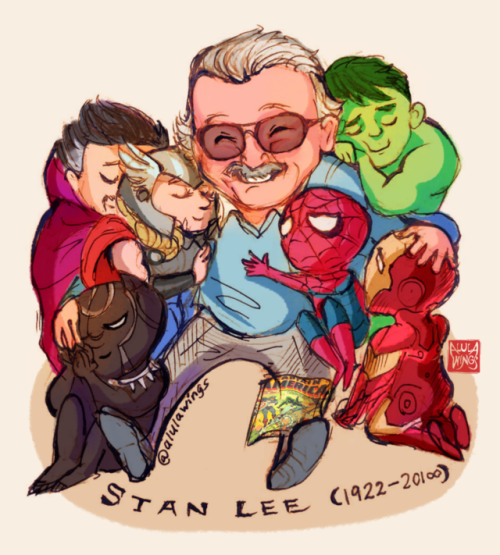 alulawings - Rest In Peace, Stan Lee, the superhero of...