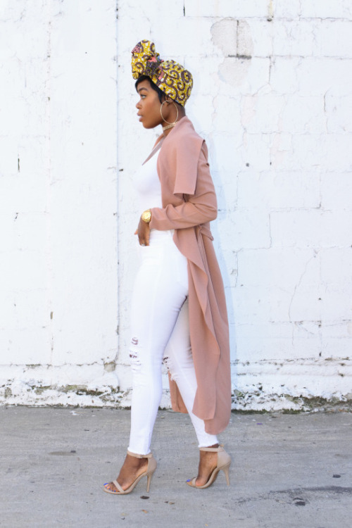 ecstasymodels - Pink TrenchWhat I wore - Headwrap {Here}Jacket...