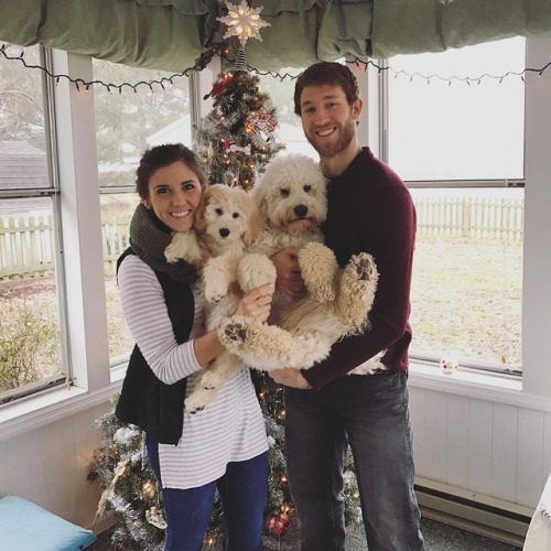 hockeyplayerswithpets - Jaccob Slavin and his wife, Kylie, with...