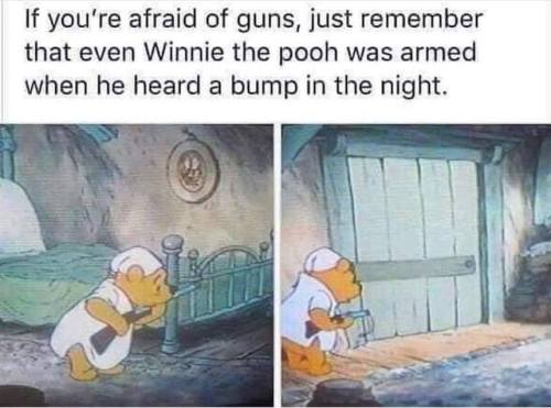 roguemechanic:“Oh, bother.” Pooh said as he loaded the shells...