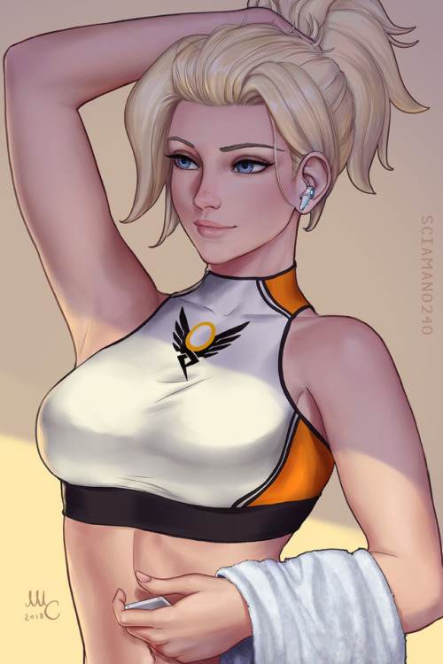 mircosciamart:Gym MercyAnother gym OW character created...