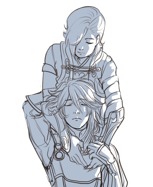 suiraitei - A WIP of the rarepair…………. coming soon to theatres...