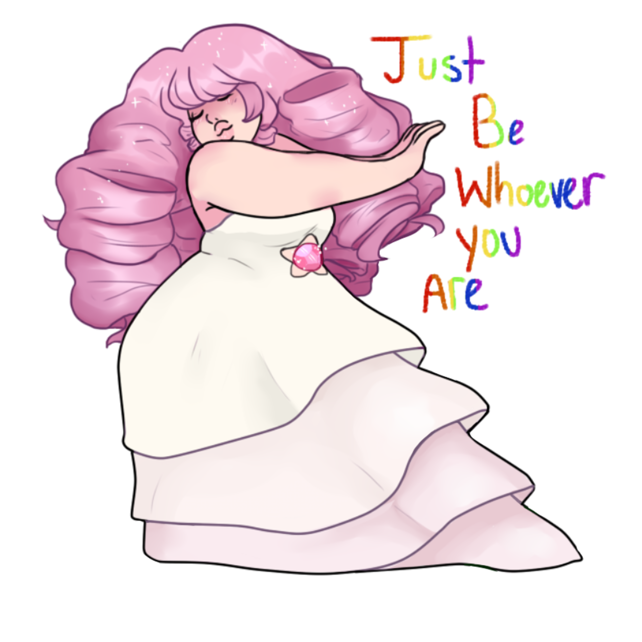 Be Whoever you are ! Happy Pride everyone for your fave big pink mom You can by this as apparel, stickers, and decor right over here!: Redbubble