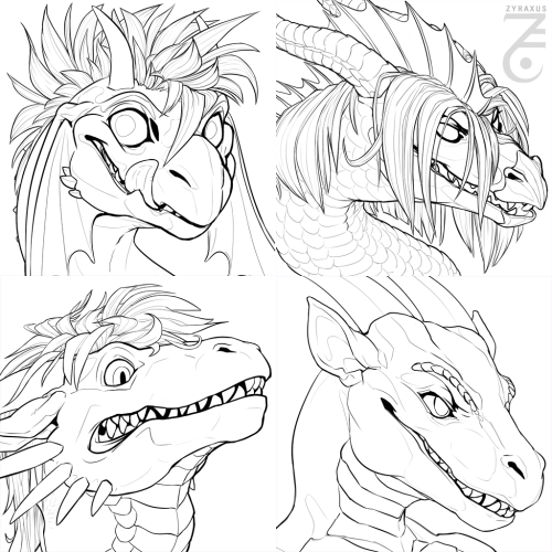 zoologicallydubious - Inks are done for the latest headshot...