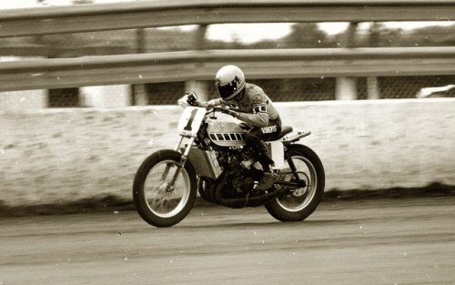 The King Kenny on the TZ Syracuse Mile practice sept 1975
