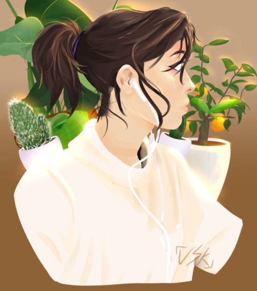 volteskitty:painted the lovely @wiishu with her plantstook...