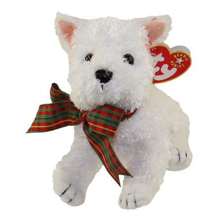 beaniebabyaday - todays beanie is - kirby the white terrier!